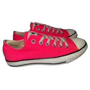 Converse Hot Neon Pink Chuck Taylor All Star Sneakers W 7 M 6 5 Low Top Bright
